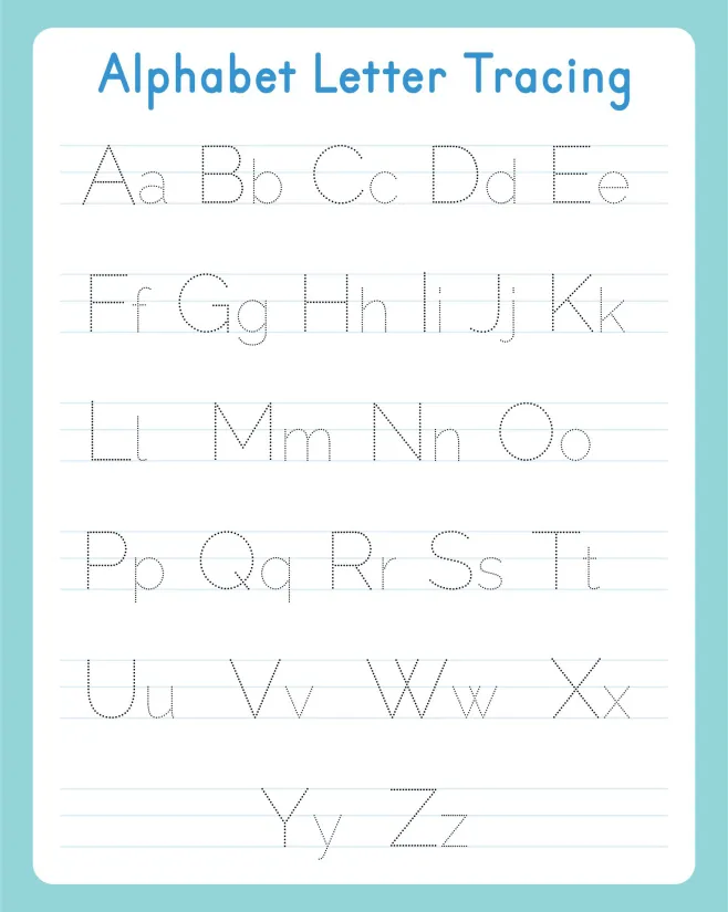 Printable Alphabet Letter Tracing Worksheets