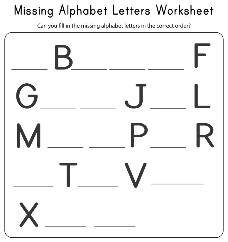 Printable Alphabet Letter Worksheets