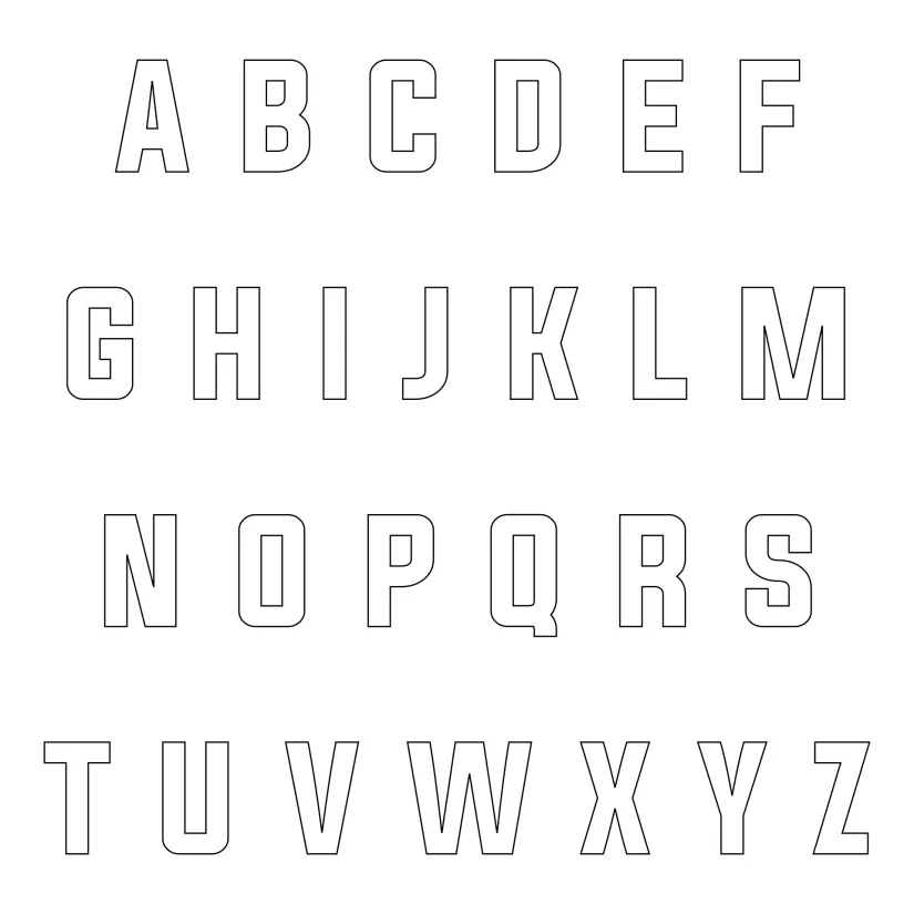 Free Printable Alphabet Templates