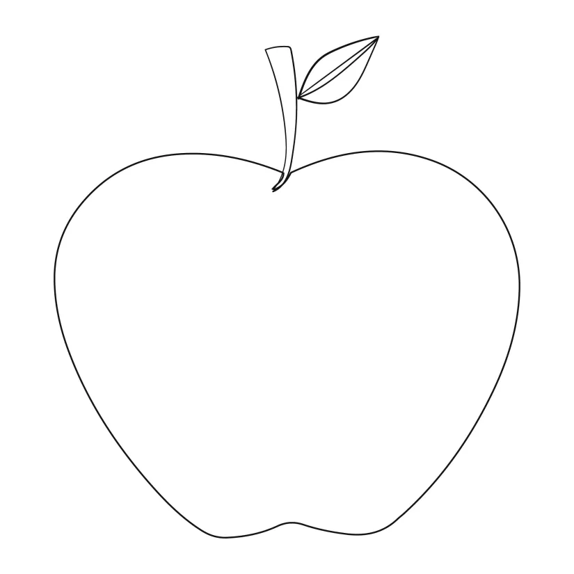 Printable Apple Template