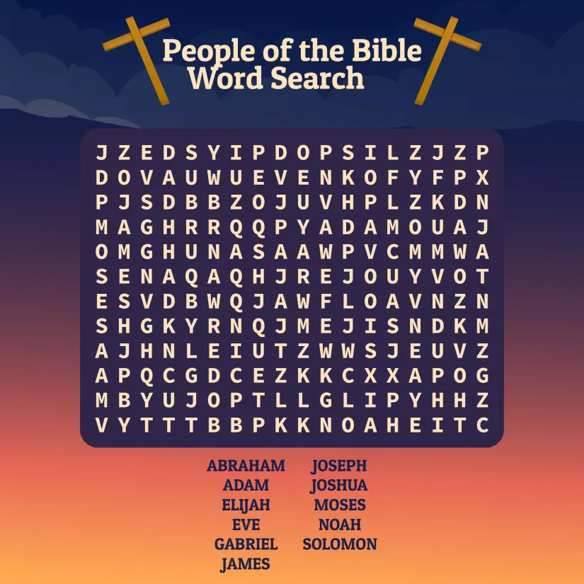 Printable Bible Word Search