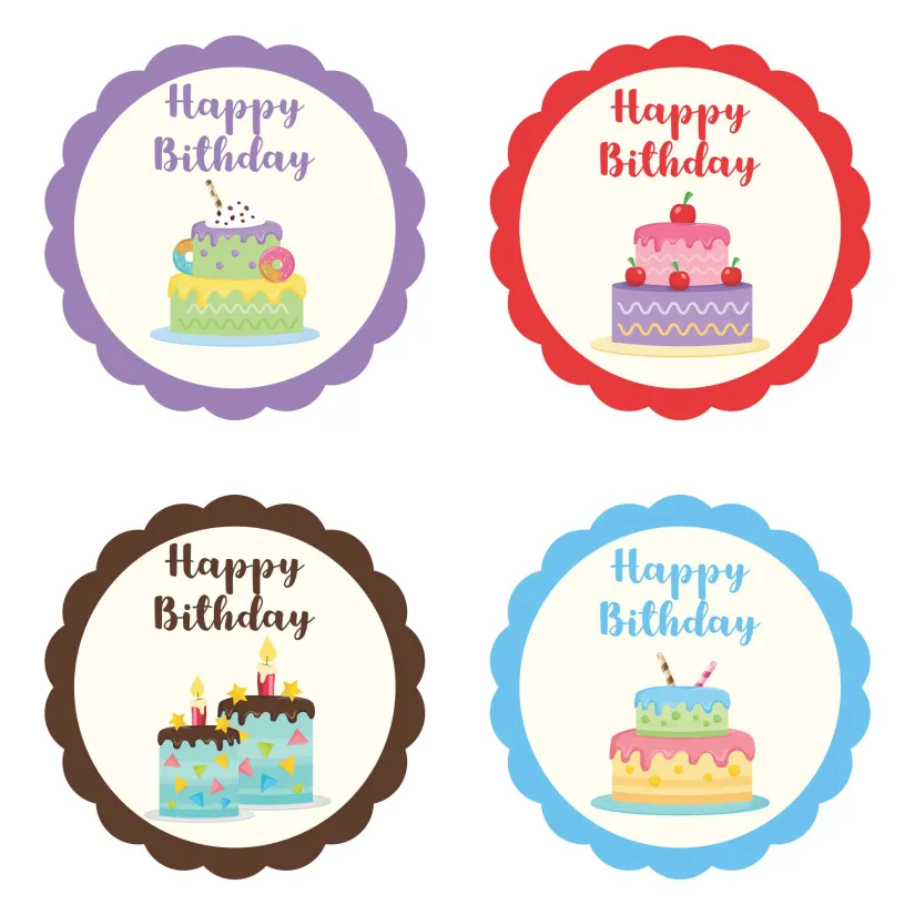 Printable Birthday Cupcake Topper Templates