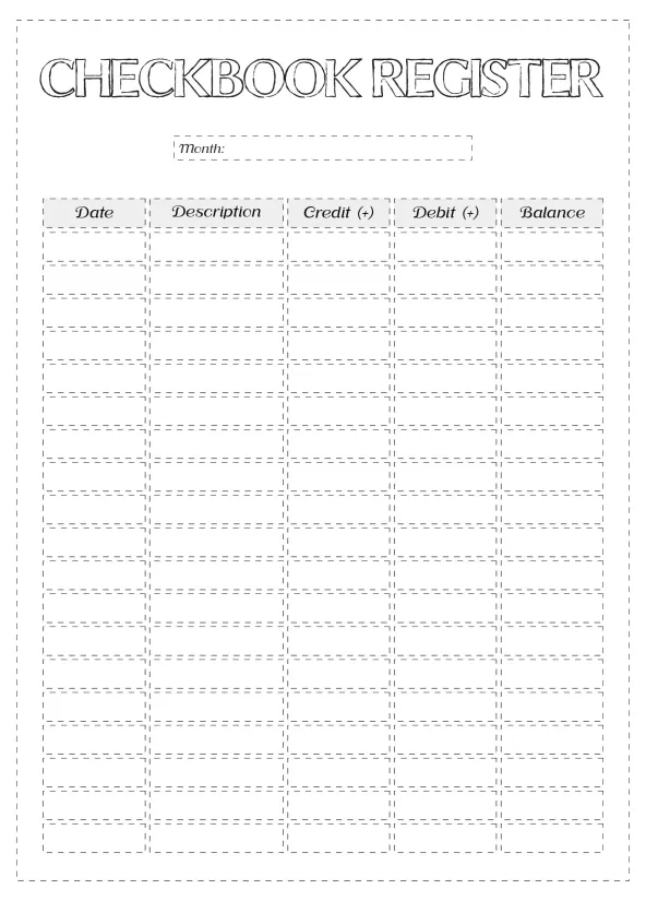 Printable Blank Check Template for Kids