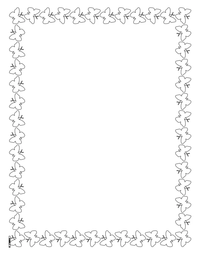Printable Border Coloring Pages