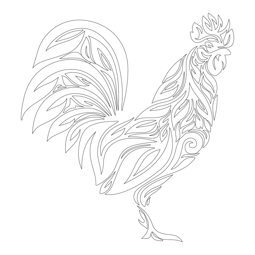 Printable Chicken Stencils