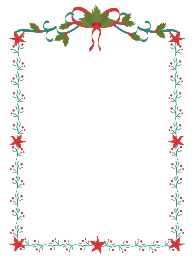 Printable Christmas Borders Clip Art