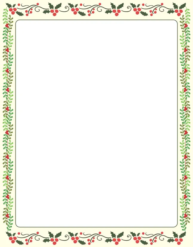 Printable Christmas Borders