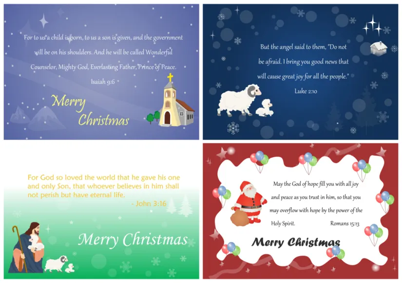 Printable Christmas Card Verses