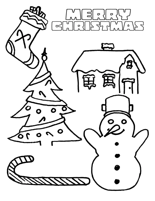 Printable Christmas Coloring Pages Kids