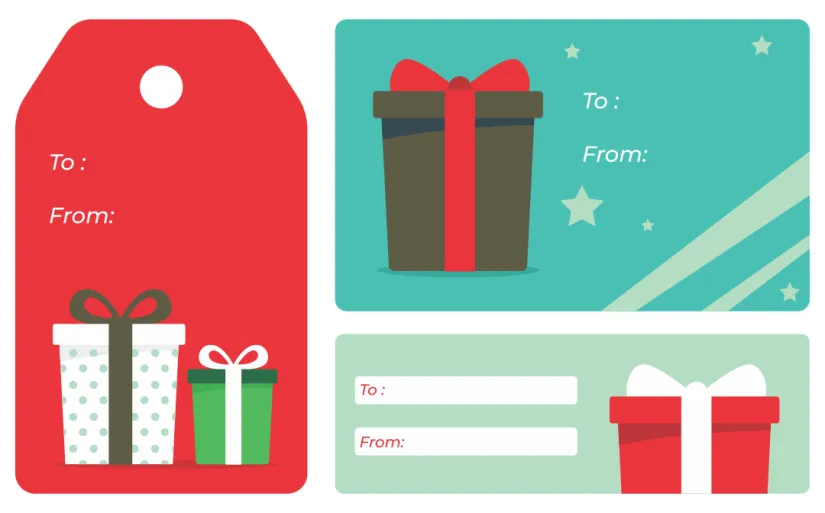 Printable Christmas Gift Tags Templates