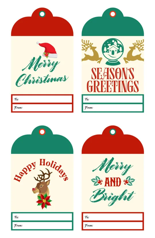 Printable Christmas Gift Tags