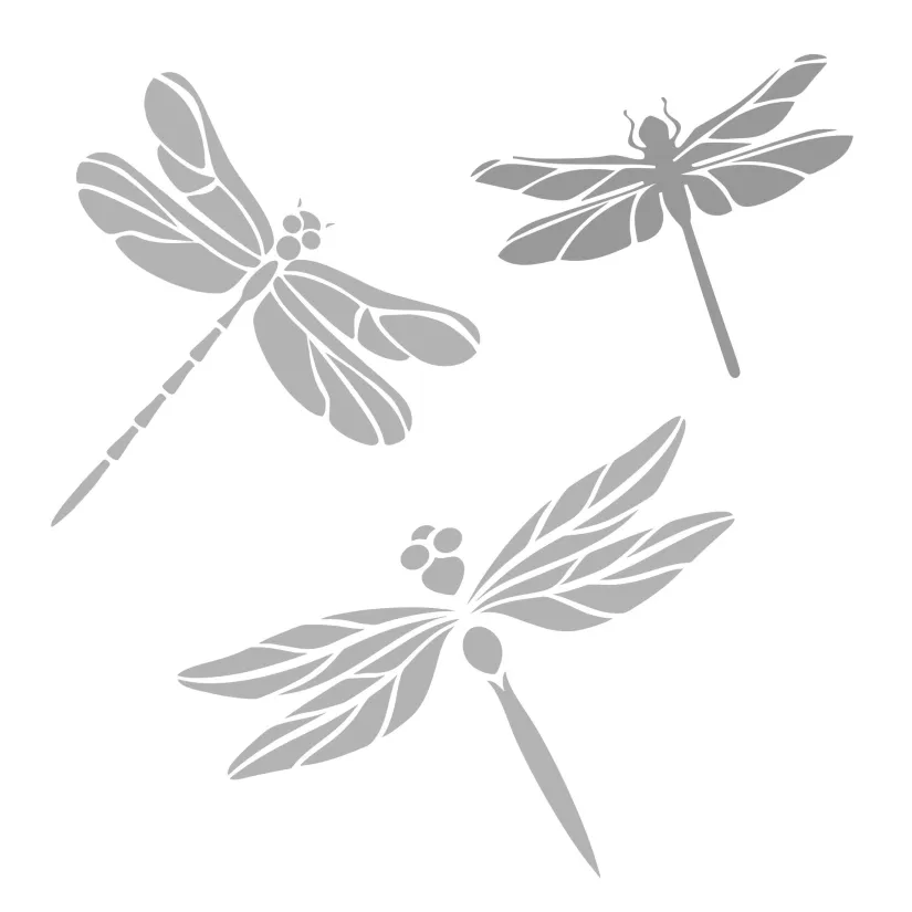Printable Dragonfly Stencil