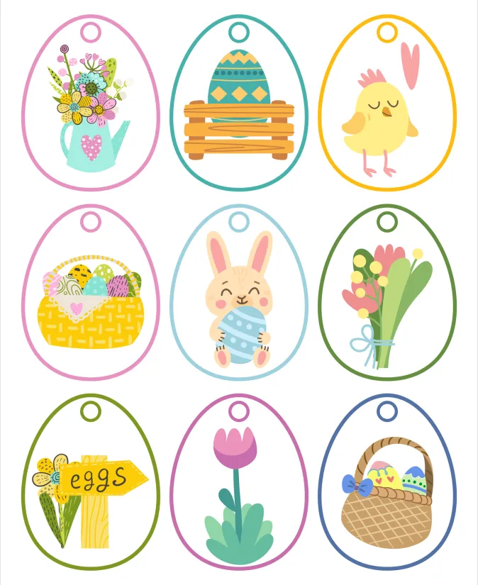 Printable Easter Eggs