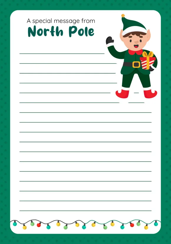 Printable Elf On Shelf Paper