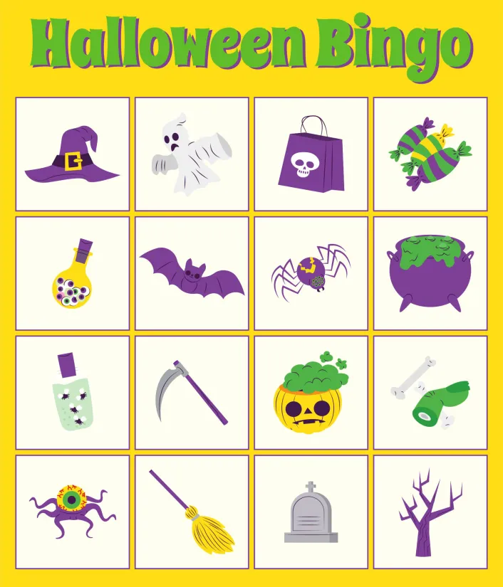 Free Printable Halloween Bingo Cards With Pictures