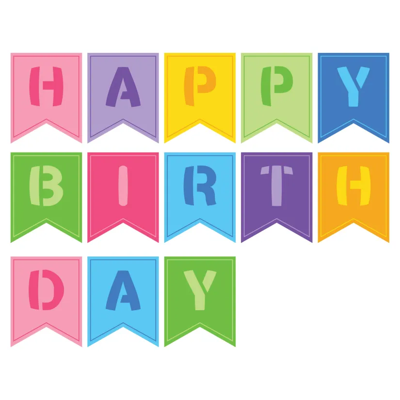 Printable Happy Birthday Banner