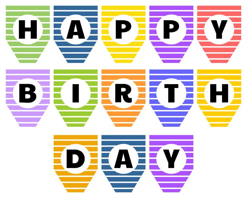 Printable Happy Birthday Signs