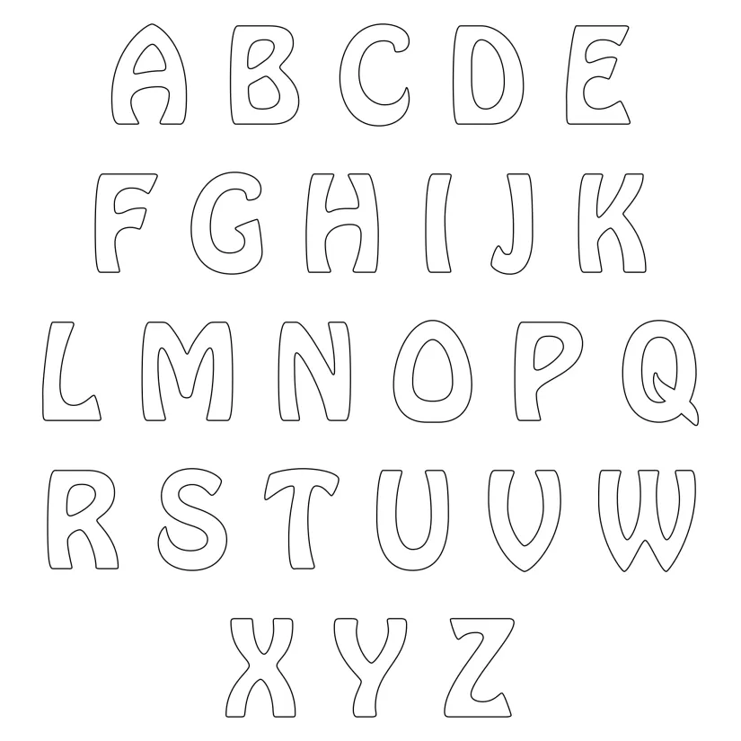 Free Printable Large Letters For Walls