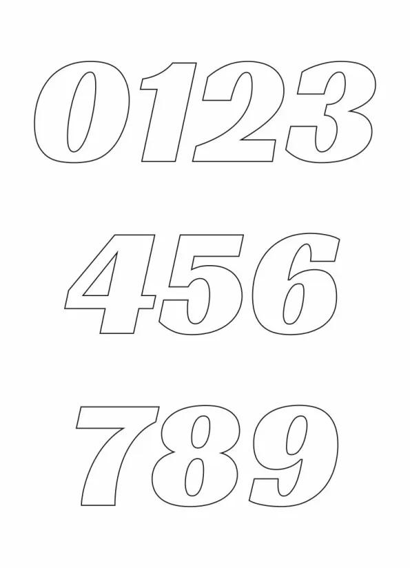 Printable Letters and Numbers