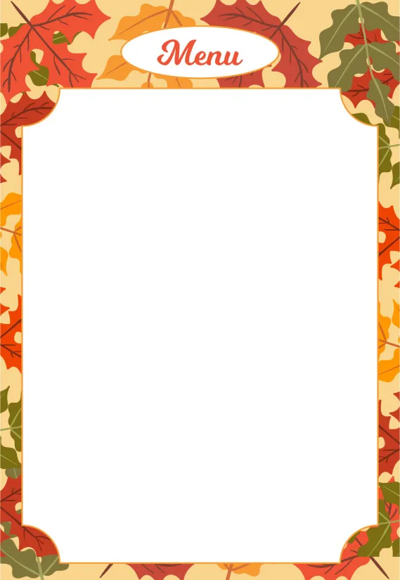 Printable Menu Borders