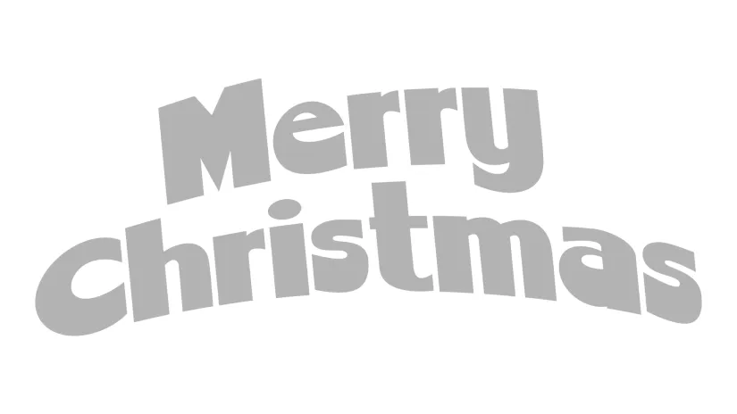 Printable Merry Christmas Stencil