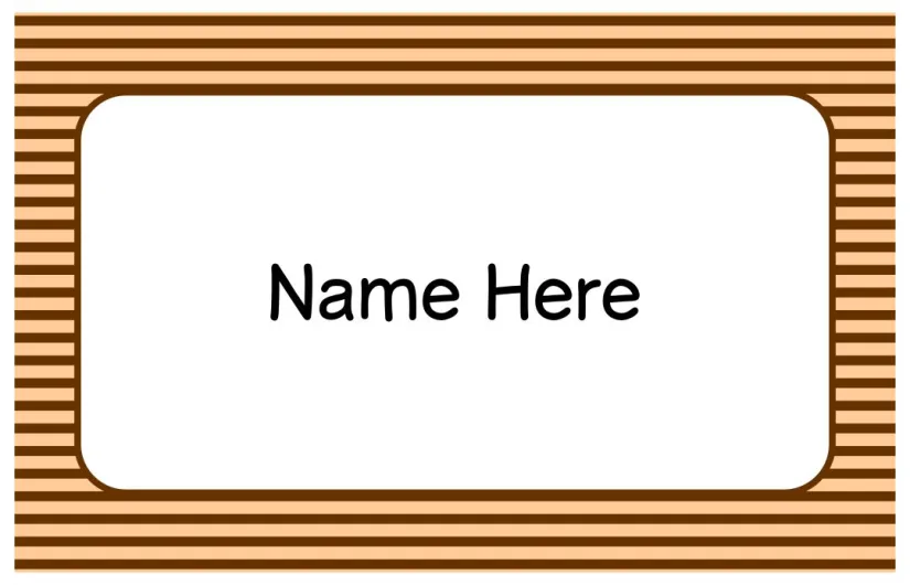 Printable Name Tags Templates