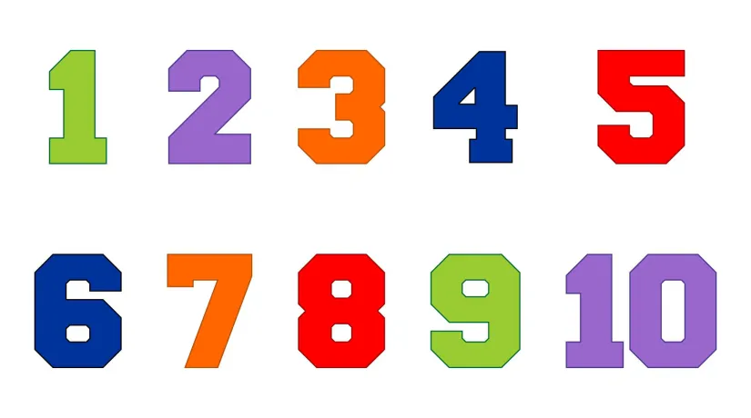 Printable Numbers 1 10