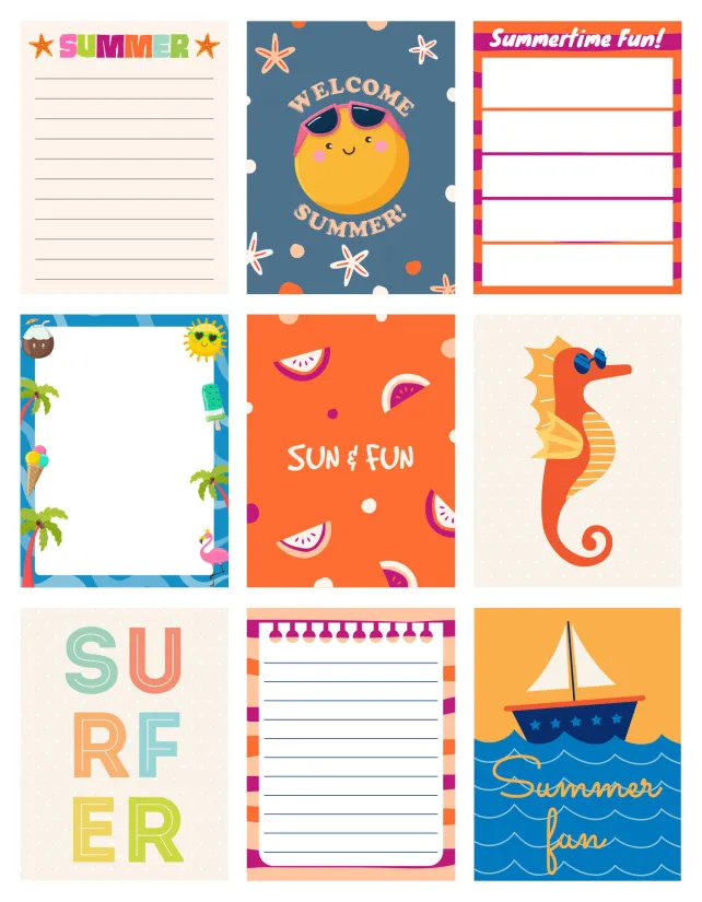 Printable Project Life Cards