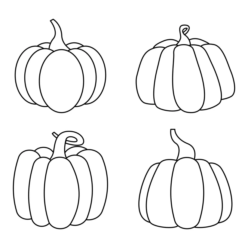 Printable Pumpkin Coloring Pages Kids