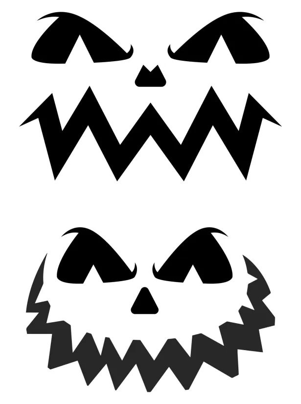 Printable Scary Pumpkin Carving Stencils