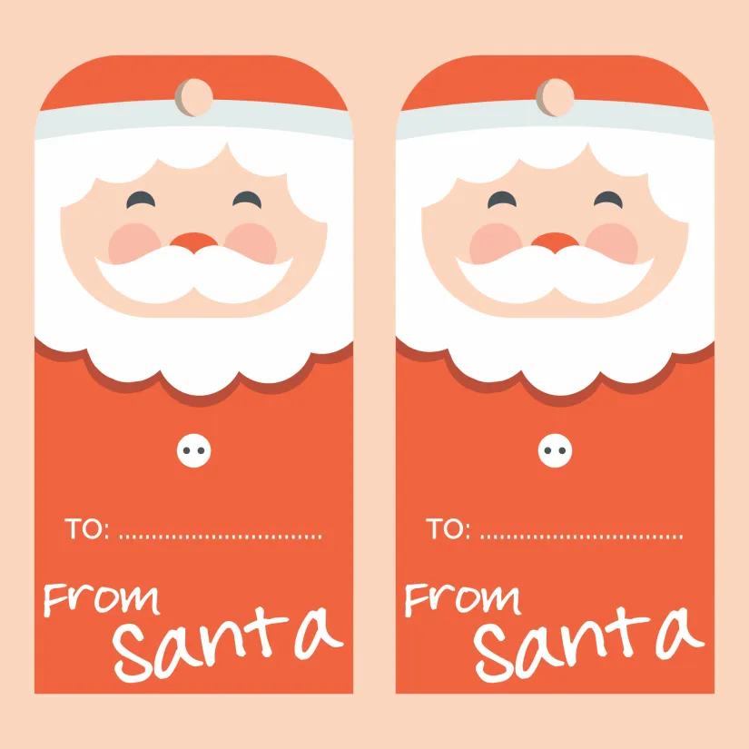 Printable Secret Santa Gift Tags