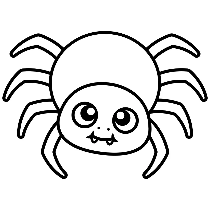 Printable Spider Coloring Pages