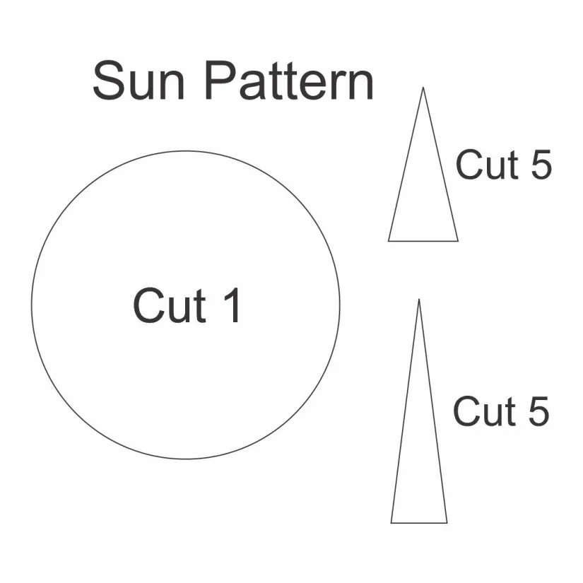 Printable Sun Pattern