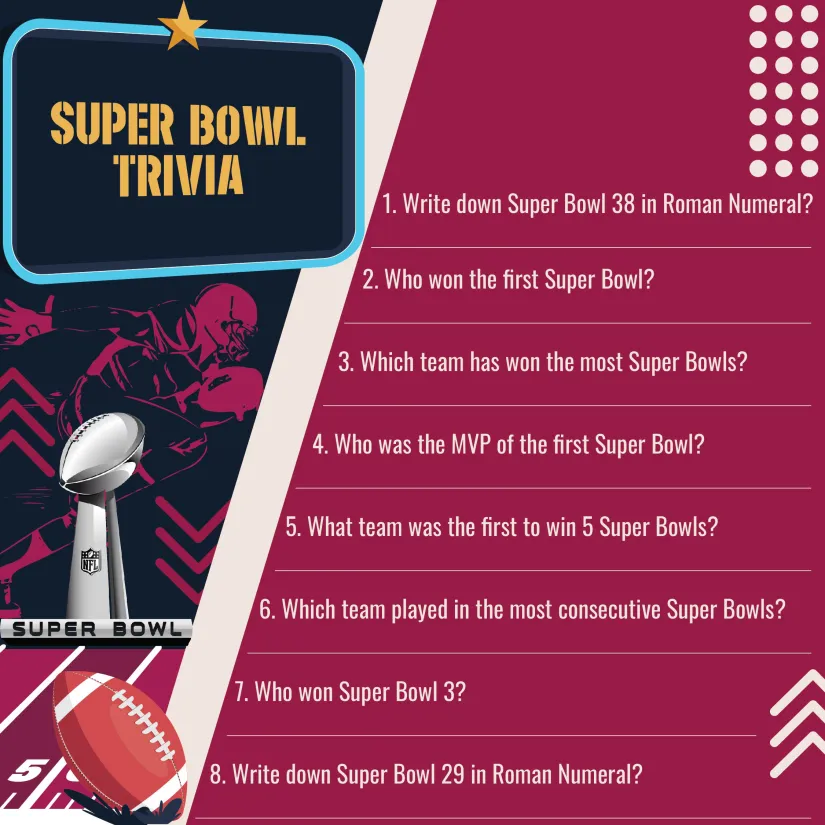 Printable Super Bowl Trivia Questions