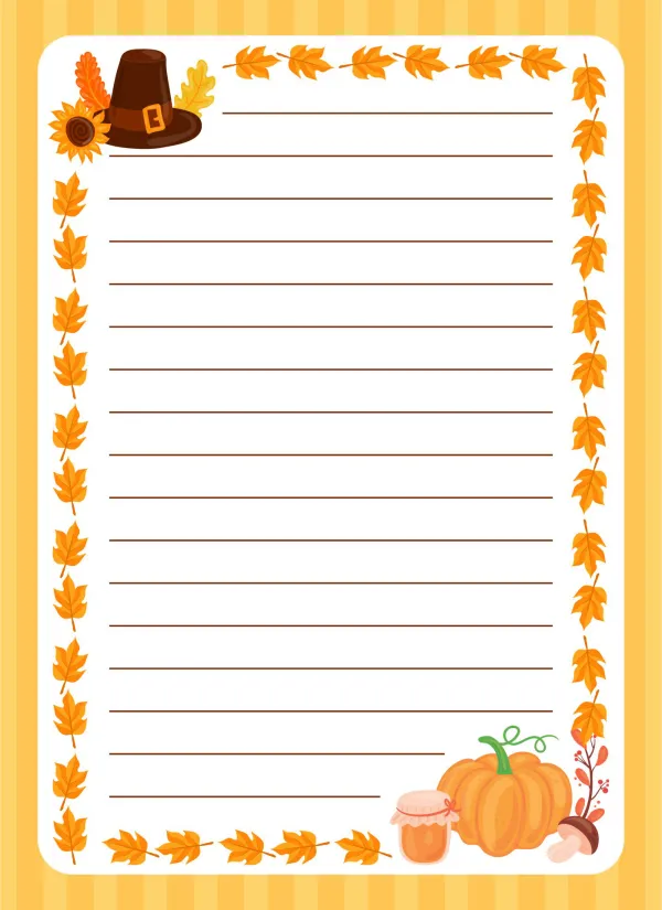 Printable Thanksgiving Stationary