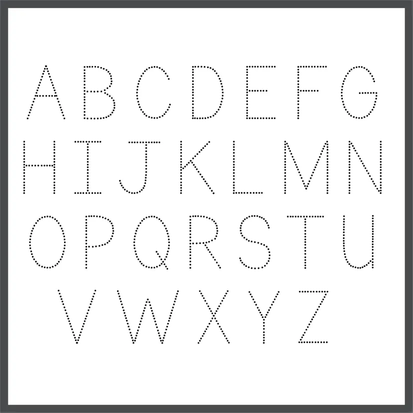 Printable Traceable Alphabet Letters