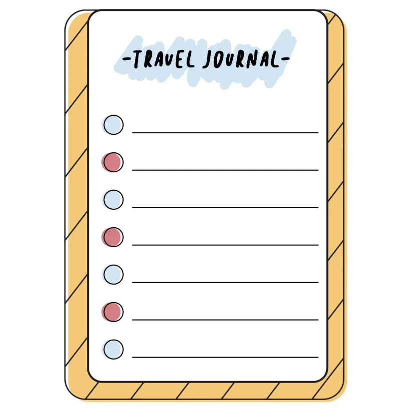 Printable Travel Journal Pages
