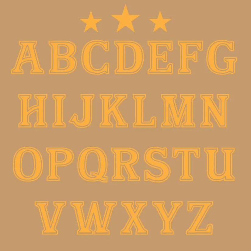 Printable Western Alphabet Letters