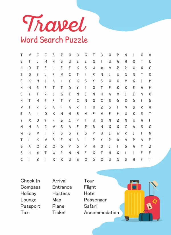 Printable Word Searches Cars