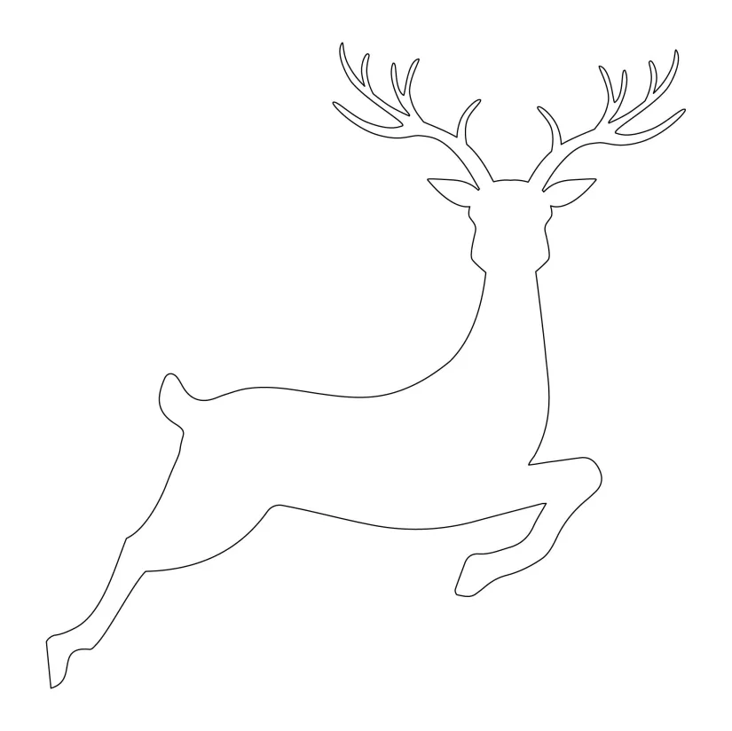 Reindeer Template Printable