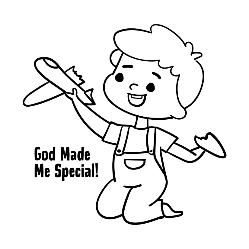 God Made Me Special Coloring Pages