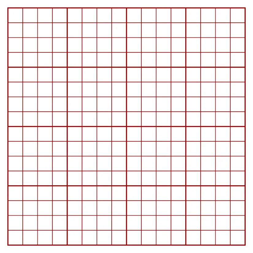 Graph Paper 4 Squares per Inch