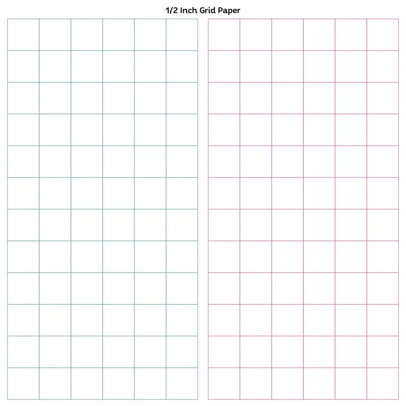 Half Inch Grid Paper Printable