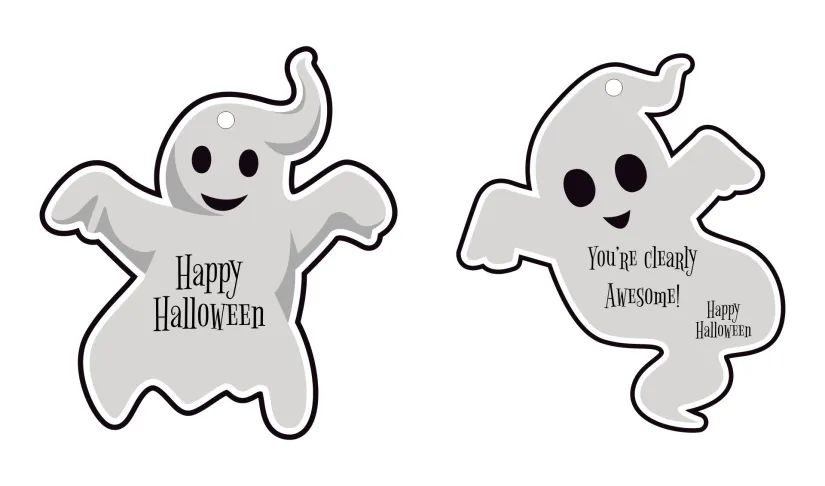 Halloween Ghost Gift Tags Printable