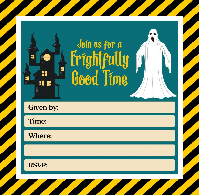 Halloween Party Invitations Printable Free Scary