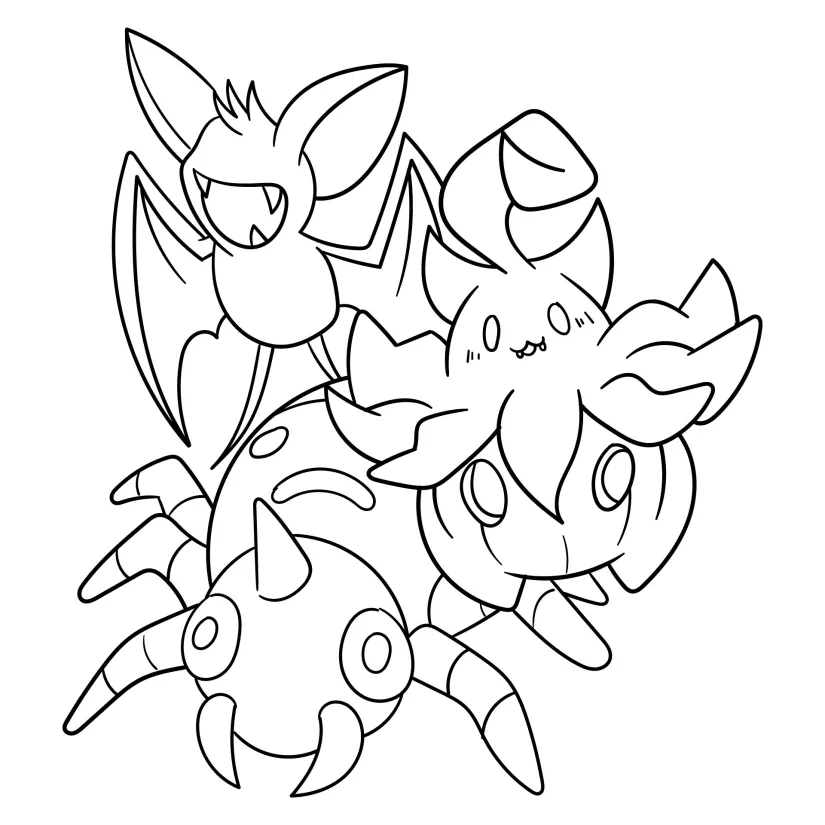 Halloween Printable Coloring Pages Jack O Lanterns, Spiders, Bats