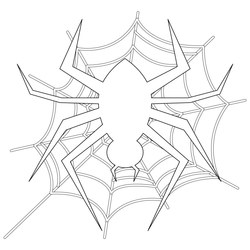 Halloween Spider Coloring Pages