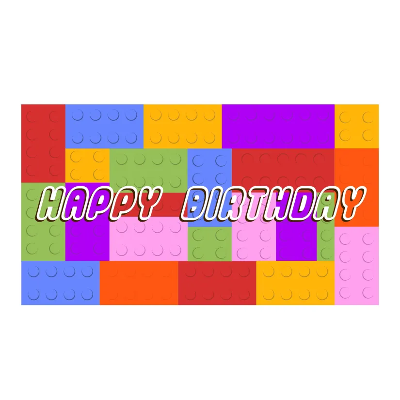Happy Birthday Lego Banner Printable
