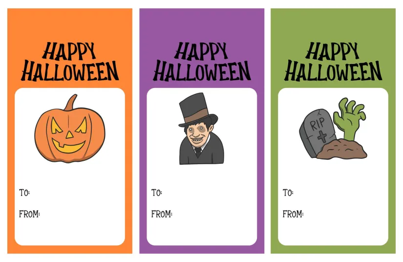 Happy Halloween Tags Printable