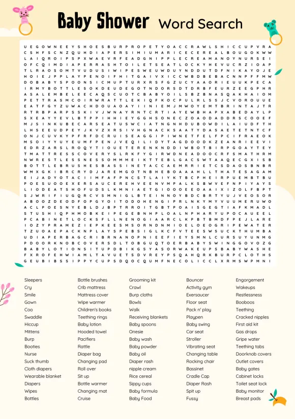 Hard Printable Word Search